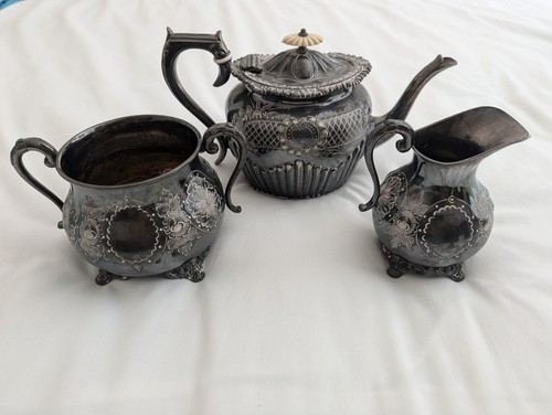 Antique silver plated - plated, teapot