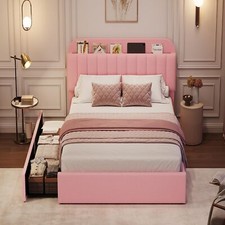Twin Size Upholstered Bed