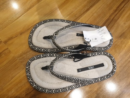 Zara flat slider sandals size - slider,