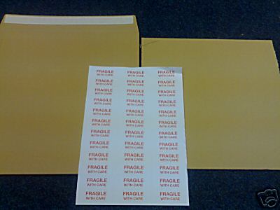 100 brown record mailers - 7",