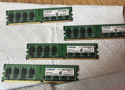 Crucial 8gb ddr2 sdram - (4x2gb),