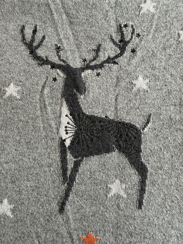 White stuff grey stag jumper - stuff,