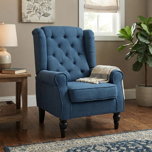 Retro button tufted wingback - retro, button-tufted