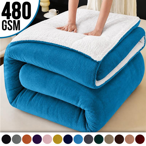 Double sided sherpa blanket - sherpa,