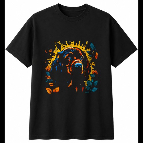 Psychedelic sussex spaniel - sussex,