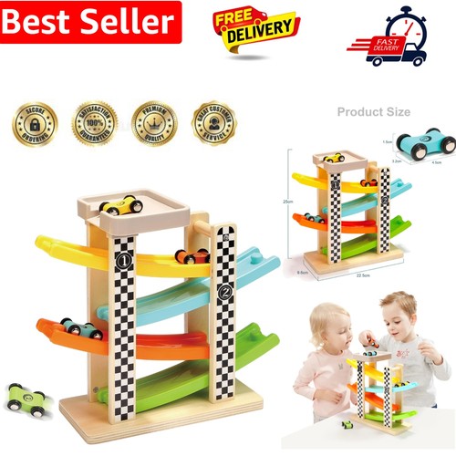Wooden car race track - wooden,