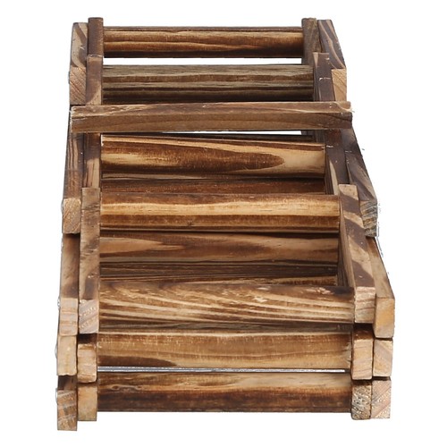 Wooden foldable wine - wine, rack