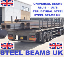 UNIVERSAL BEAM RSJ U/B STRUCTURAL BEAMS MILD STEEL UB SELF COLOUR UN-PAINTED