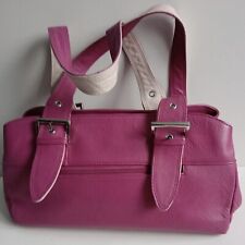 Joshua Taylor Real Leather Women's Shoulder Bag Pink 38/19/11 Cm Used 