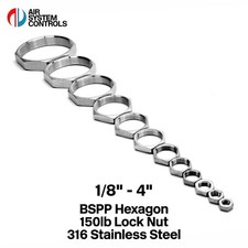 BSPP Hexagon Lock Nut - 150LB