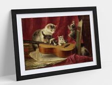 MAKING MUSIC, HENRIETTE RONNER KNIP- FRAMED WALL ART PICTURE POSTER PRINT