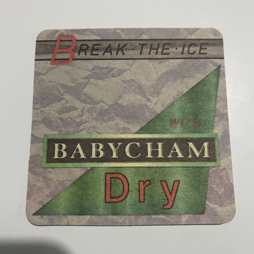 Babycham beer mat - babycham,