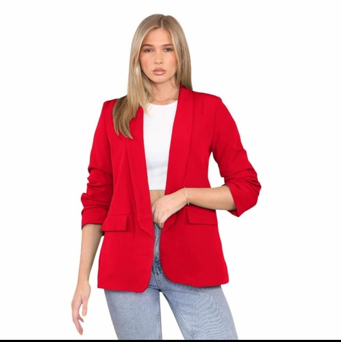 Ladies womens ruched sleeve - womens,