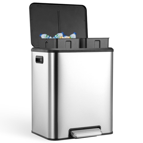 30l dual kitchen bin pedal - bin,