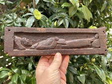 Carved Wooden Panel English Oak Drunk Man Sailor? Old Pub Tavern Folk Art 