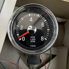 Vintage VDO Tachometer Mounts On Top Of Dashboard, Never Fitted, Instructions
