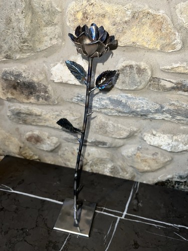 Handmade metal forever rose - metal,