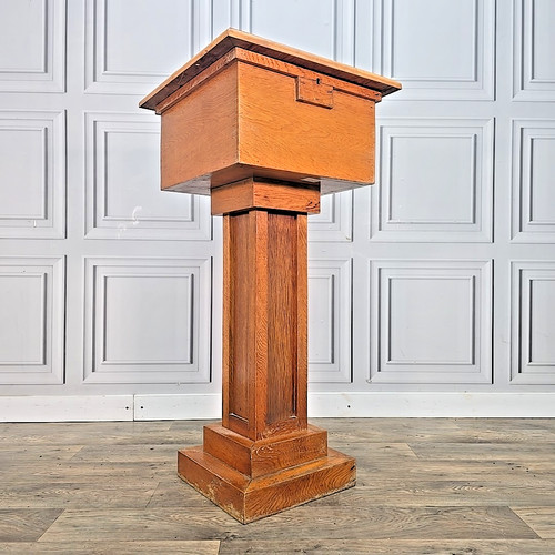 Antique oak church - antique,