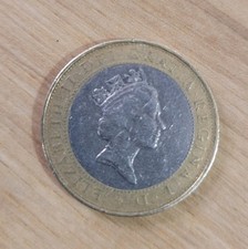 1997 £2 QUEEN WITH NECKLACE