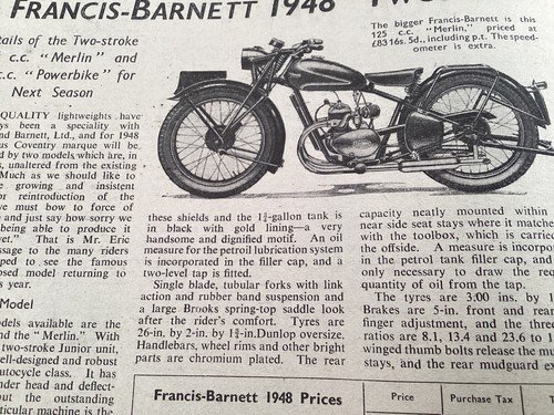Francis barnett merlin - barnett,