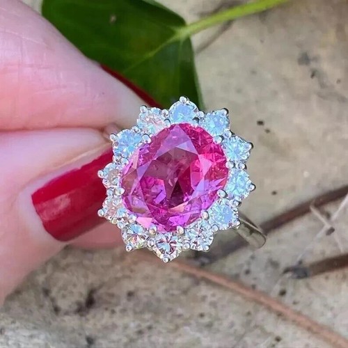 Oval cut natural pink - cut,