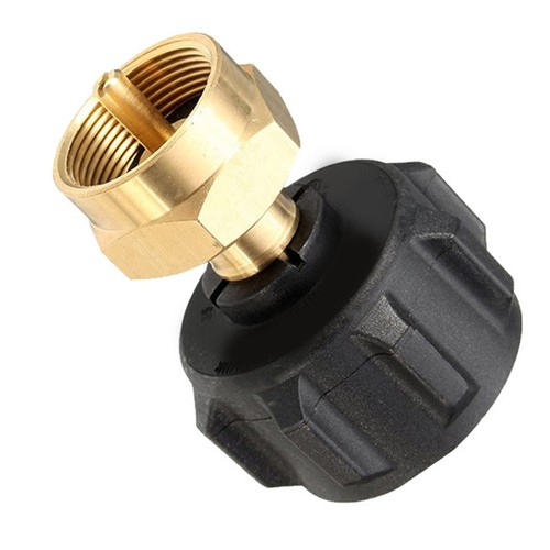 Brass propane refill adapter - refill,
