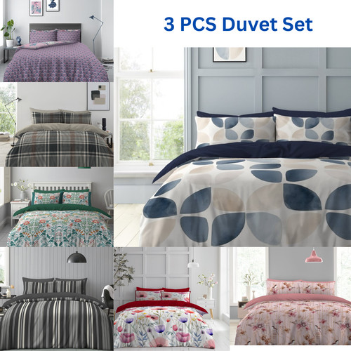 Printed duvet cover reversible - duvet,