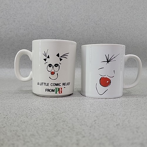 Pair vintage comic relief - vintage,
