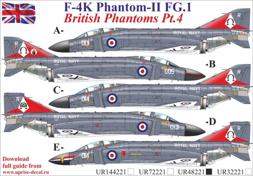 Decal mcdonnell douglas - 1:32,