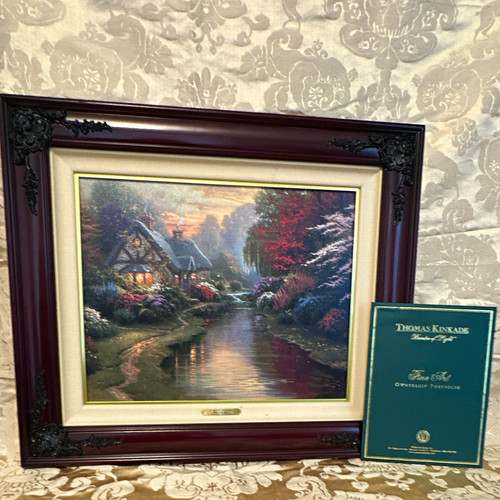 Thomas kinkade quiet evening - kinkade, a