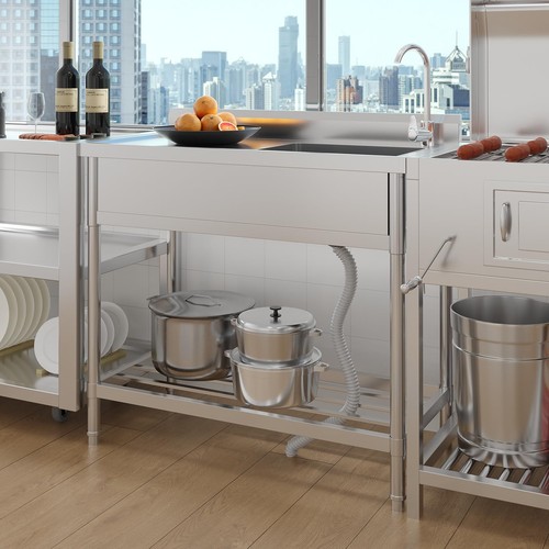 Stainless steel utility sink - stainless,