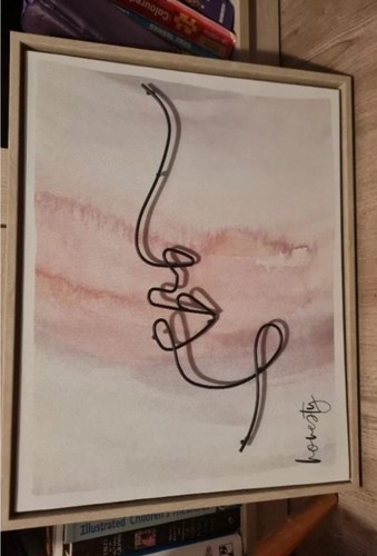 Wire face wall art - wire,