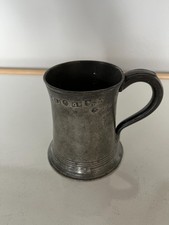 VERY OLD PEWTER TANKARD