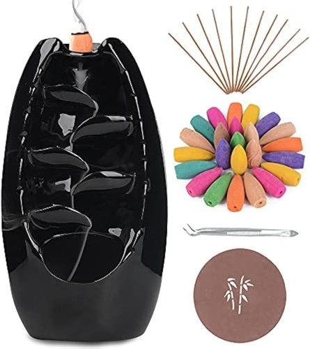 Backflow incense burner holder - burner,