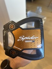 Taylormade Spider Tour x L-Neck Putter 34 Right-Handed Black Head Cover - New
