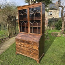 Antique Mahogany Bureau Bookcase