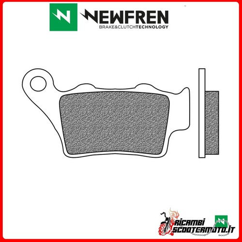 Rear brake pads newfren - brake,