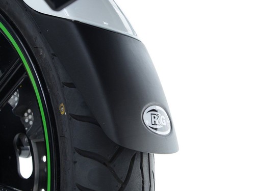 Black front fender extension - black,