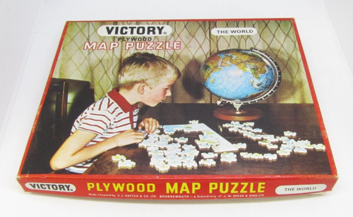 Vintage victory plywood map - vintage,