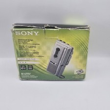 Sony M670V MicroCassette Tape Voice Recorder (M-670V) Dictaphone