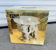 Vintage Glass Top Elephant
