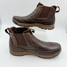 New-Hush puppies Man’s Brown Leather High Ankle Boots Size 7. Ru 41