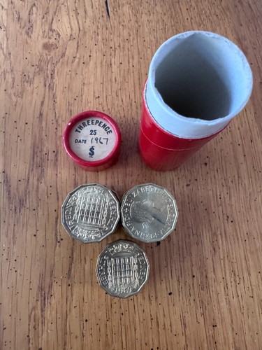 1967 threepence coins in - coins,