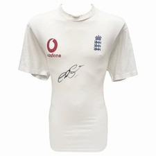 Graeme Swann SIGNED & MATCH WORN England Cricket Shirt Autograph with COA
