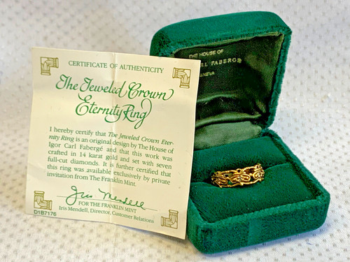 14k gold diamond - jeweled, crown