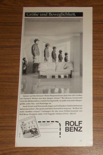 Rare advertising rolf - rare, benz