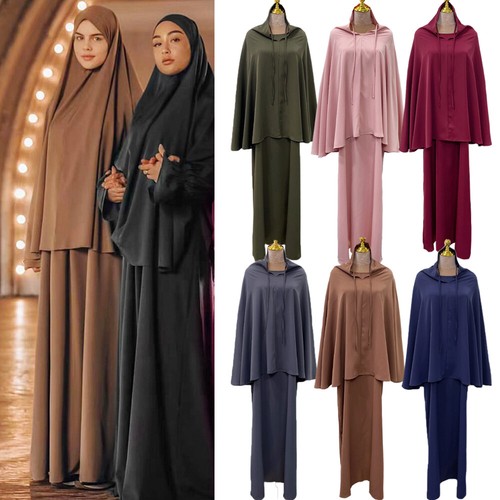 Women 2pcs khimar abayas - 2pcs, niqab