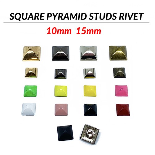 10mm 15mm square - pyramid, studs