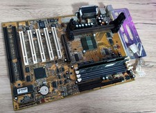Abit AB-BX6 Slot 1 SDRAM AGP Intel i440BX Pentium Retro Vintage Motherboard +RAM