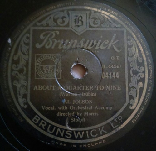 Jolson about a - about, to
